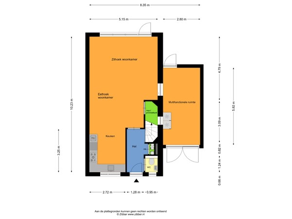 Plattegrond - Hadewychstraat 59, 5384 GK Heesch - begane grond.jpg